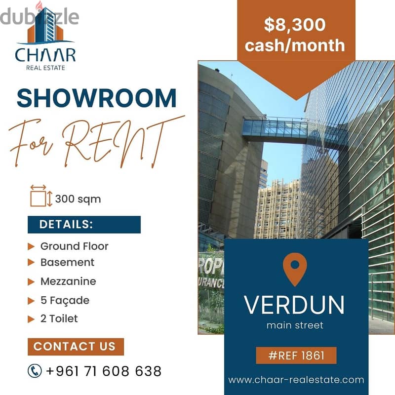 #R1861 - Showroom for Rent in Vedrun Main Street 0