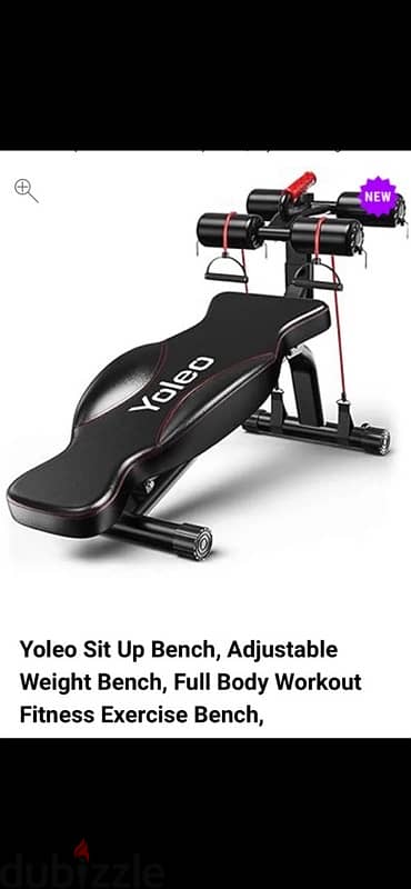 Yoleo sit up bench full  Body workout fitness exercise bench