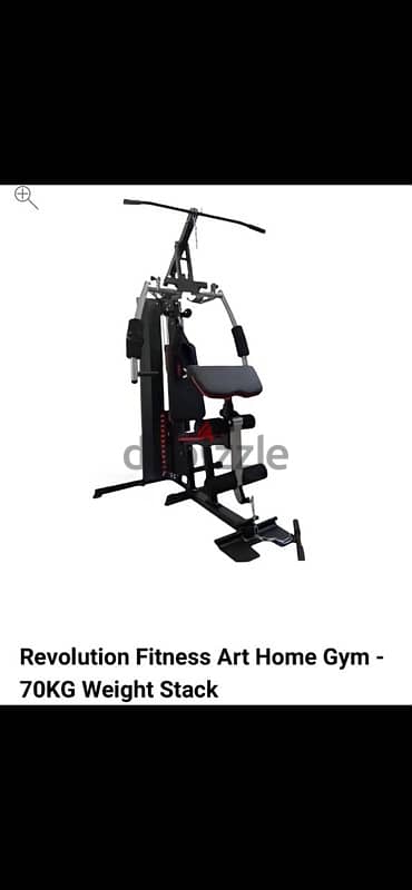 revolution fitness art home gym 70-kg weight stack 430$