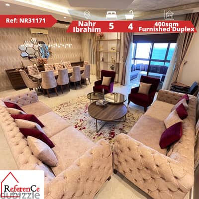 Luxury Furnished Duplex in Nahr Ibrahim دوبلكس مفروش فاخر نهر إبراهيم