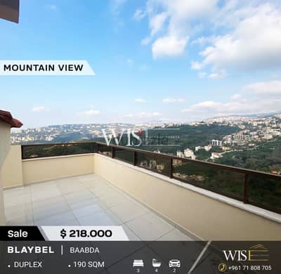  190 SQM duplex for SALE in Blaybel-Baabda !