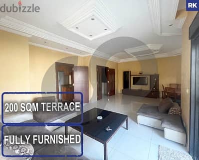 Terrace, Fully furnished, metn, antelias/انطلياس  REF#RK118275