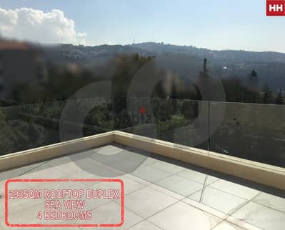 295 Sqm Rooftop Duplex Seaview- Bsalim, Metn REF#HH118247