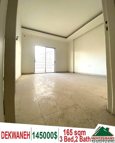 165 sqm Apartment for sale in Dekwaneh !!!