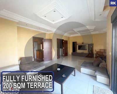 Terrace, Fully furnished, metn, antelias/انطلياس  REF#RK118275