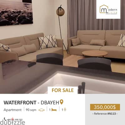 90 Sqm + 40 Sqm Terrace | Apartment for Sale in Waterfront-Dbayeh