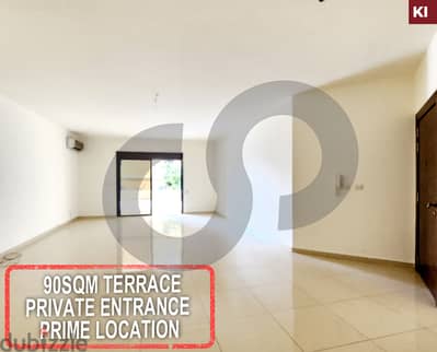 Terrace-Private entrance-Prime location-haret sakher REF#KI118315