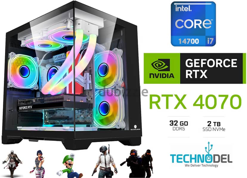 i7 14th Gen Rtx4070 Gaming Desktop 0