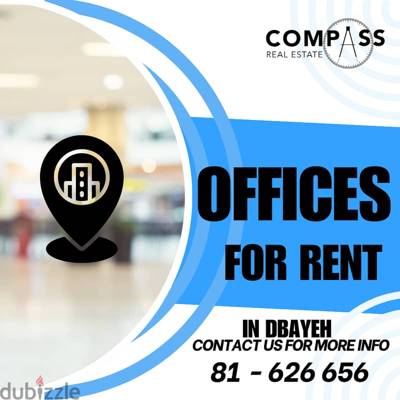 Fully Decorated Offices for Rent in Dbayeh 0