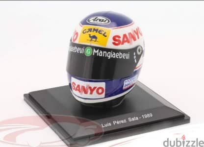 Luis Perez Sala (Team Minardi 1989) Plastic Helmet model 1:5