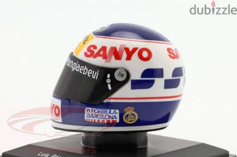 Luis Perez Sala (Team Minardi 1989) Plastic Helmet model 1:5 1