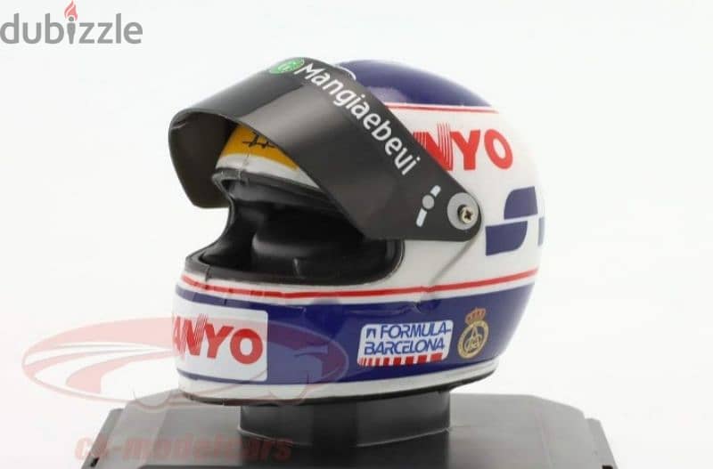 Luis Perez Sala (Team Minardi 1989) Plastic Helmet model 1:5 5