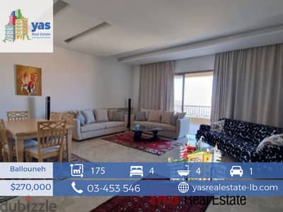 Ballouneh 175m2 | Furnished | Luxury | New | Impressive View |