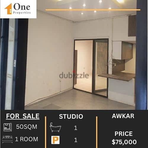 STUDIO FOR SALE IN AWKAR 0