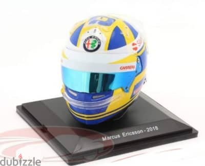 M. Ericsson (Team Alfa Romeo-Sauber 2018) Plastic Helmet model 1:5.