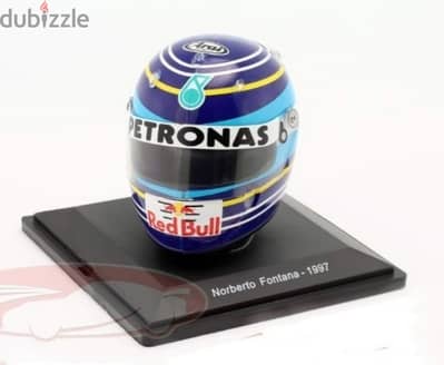 Norberto Fontana (Team Red Bull-Sauber 1997) Plastic Helmet model 1:5.