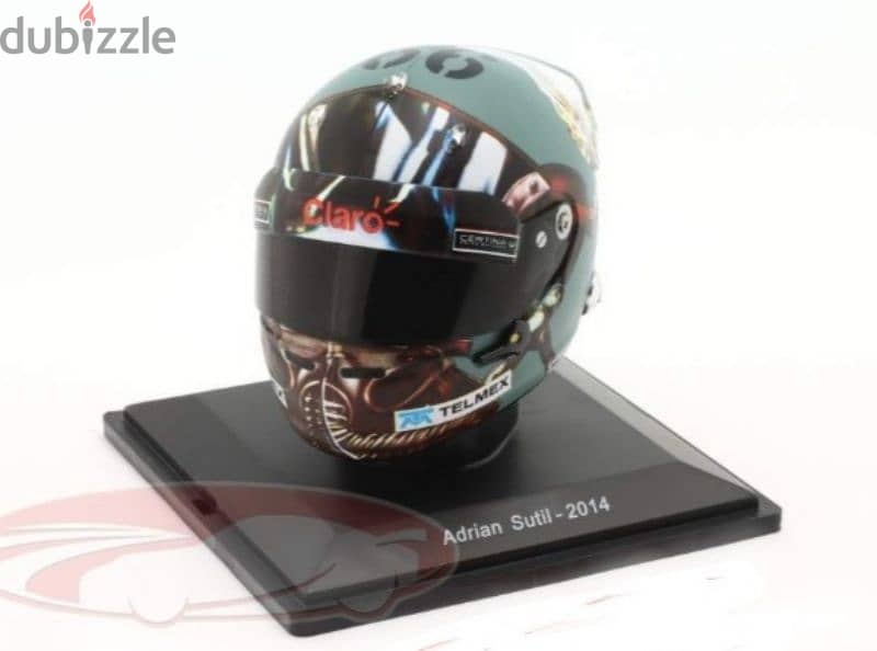 Adrian Sutil (Team Sauber 2014) Plastic Helmet model 1:5. 0