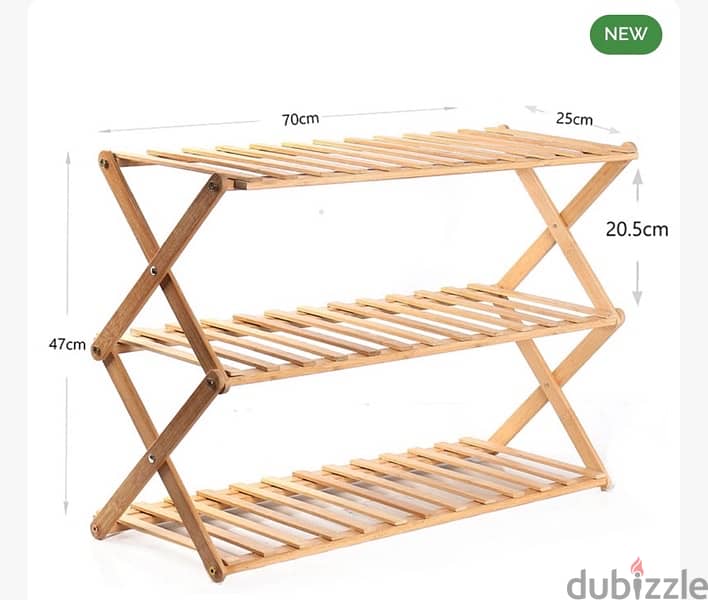 3 layer wooden bamboo shoe rack 1