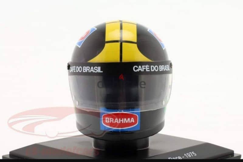 Carlos Pace (Team Martini Racing 1975) Plastic Helmet model 1:5. 3