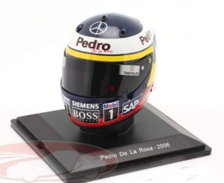 Pedro De La Rosa (Team McLaren-Mercedes 2006) Plastic Helmet model 1:5 0