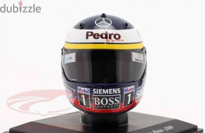 Pedro De La Rosa (Team McLaren-Mercedes 2006) Plastic Helmet model 1:5 3