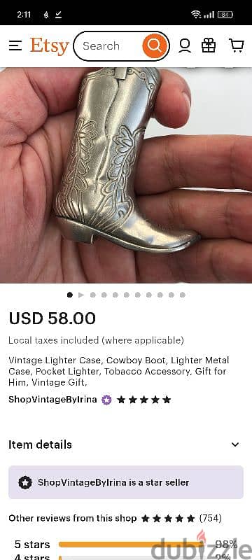 Marlboro Cowboy boot Lighter case 6