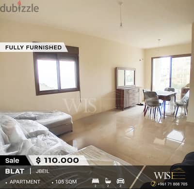 105 SQM fully furnished apartment for SALE in Blat - Jbeil !