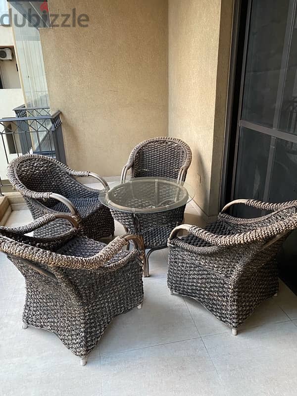 Bamboo Chairs and table 2