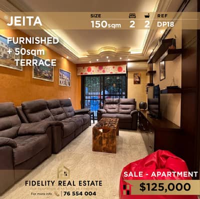 Furnished apartment for sale in Jeita DP18 شقة مفروشة للبيع في جعيتا