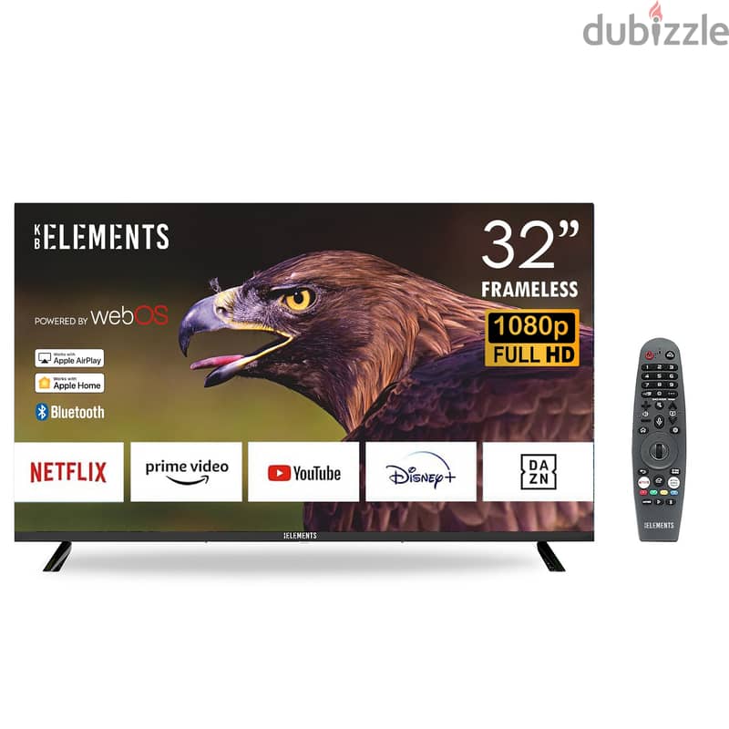 KB Elements 32″ Inch Qled TV UHD 4K Smart | تلفزيون 32 إنش كفالة سنتين 1