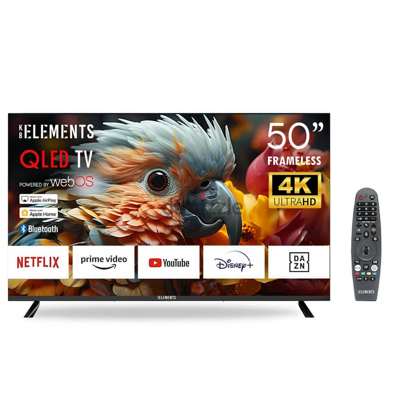 KB Elements 50″ Inch Qled TV UHD 4K Smart | تلفزيون 50 إنش كفالة سنتين 1