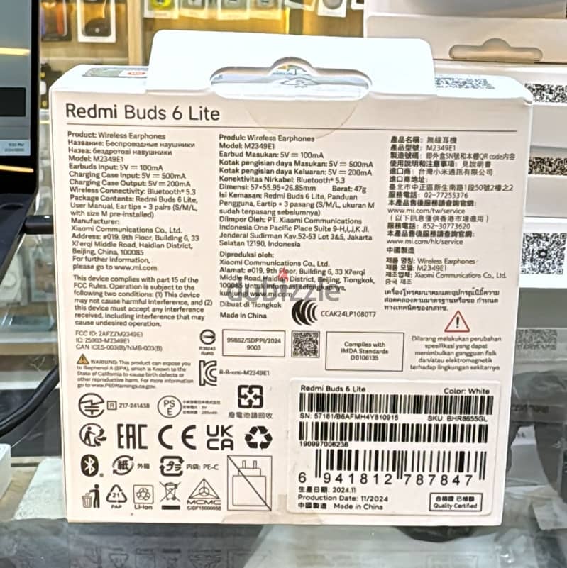 Xiaomi Redmi Buds 6 Lite white Great & last price 1