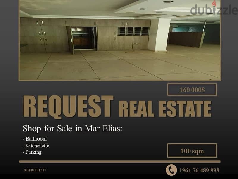 Shop 100 sqm for Sale in Mar Elias | محل ١٠٠ متر للبيع في مار الياس 0