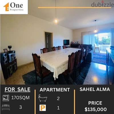 FURNISHED APARTMENT FOR SALE IN SAHEL ALMA