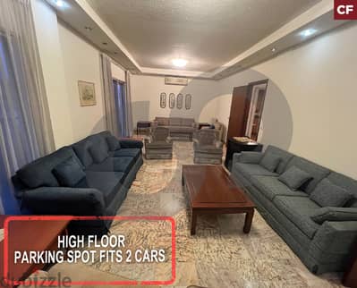 High floor/parking spot fits 2 cars- Achrafieh-Sioufi  REF#CF118334