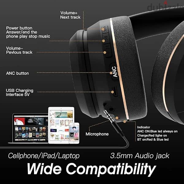 CooBo Bluetooth Headphones 4