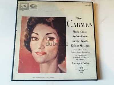 Maria Callas Bizet Carmen 3 vinyl LP coffret