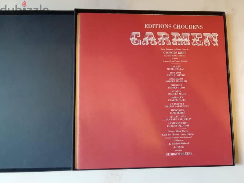 Maria Callas Bizet Carmen 3 vinyl LP coffret 1