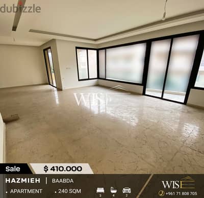  248 SQM Apartment with terrace for SALE in Hazmieh-Baabda !