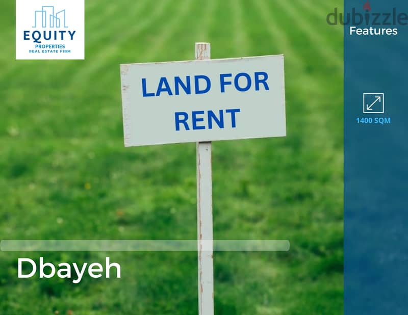 1400 SQM Land For Rent In Dbayeh أرض للإيجار #FR148743 0