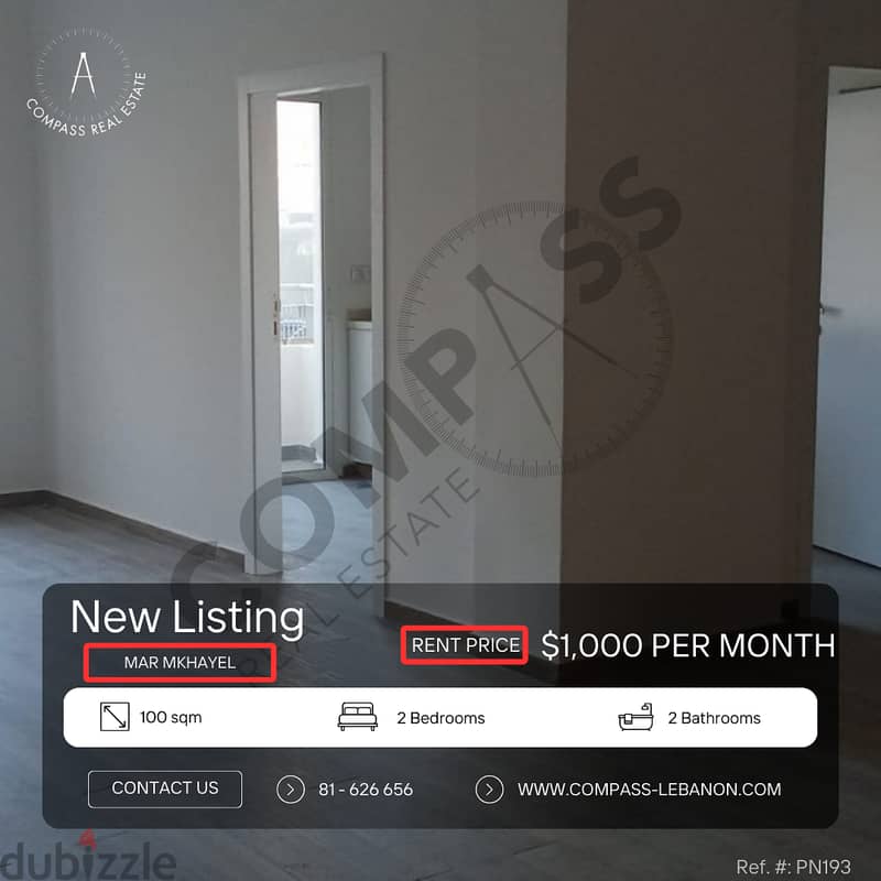 Fully Renovated Apartment for Rent in Mar Mkhayel 0