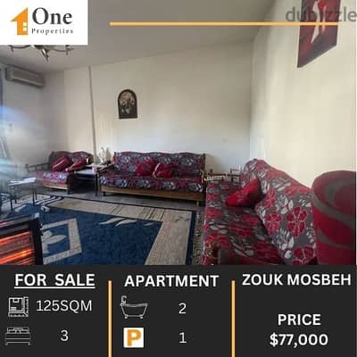 APARTMENT FOR SALE IN ZOUK MOSBEH