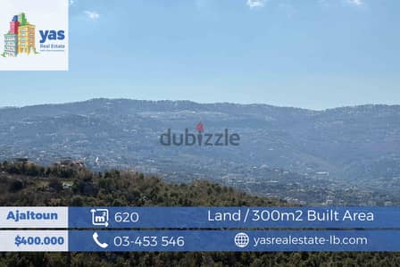 Ajaltoun 620m2 | 300m2 Built Area | land| Open View | BA |