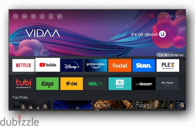 Hisense smart 4k tv  50” 0