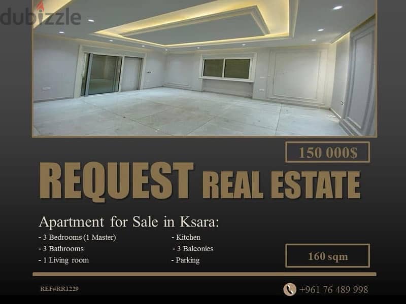 Apartment 160 sqm for Sale in Zahle Ksara | شقة للبيع في زحلة كسارة 0