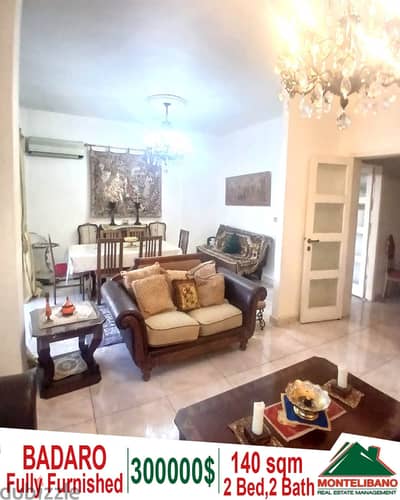 Fully Furnished 140 sqm apartment for sale in Badaro !!!