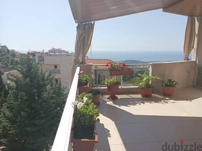 Furnished Duplex+Terrace +Seaview 4 Sale in Dik El Mehde - ديك المهدي