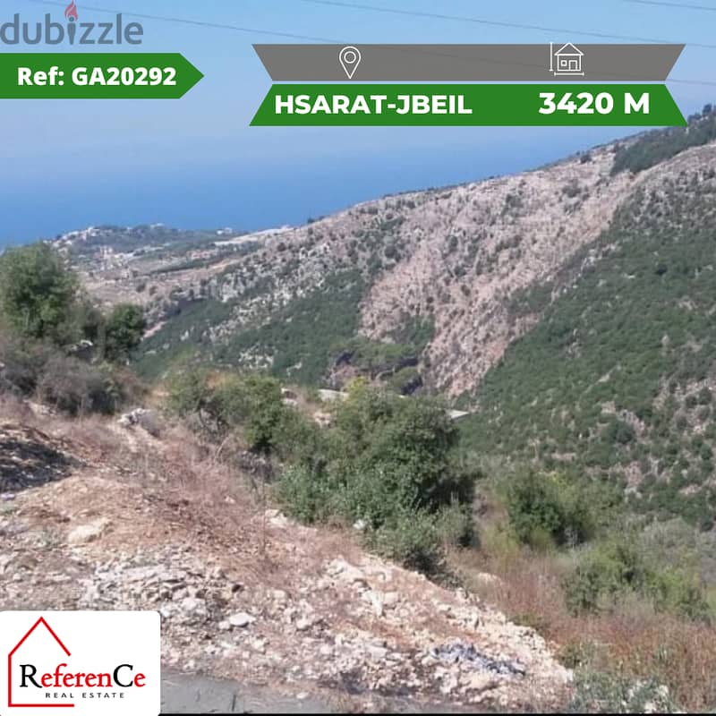 Land for sale in hsarat-jbeil الأرض للبيع في حصارات جبيل 0