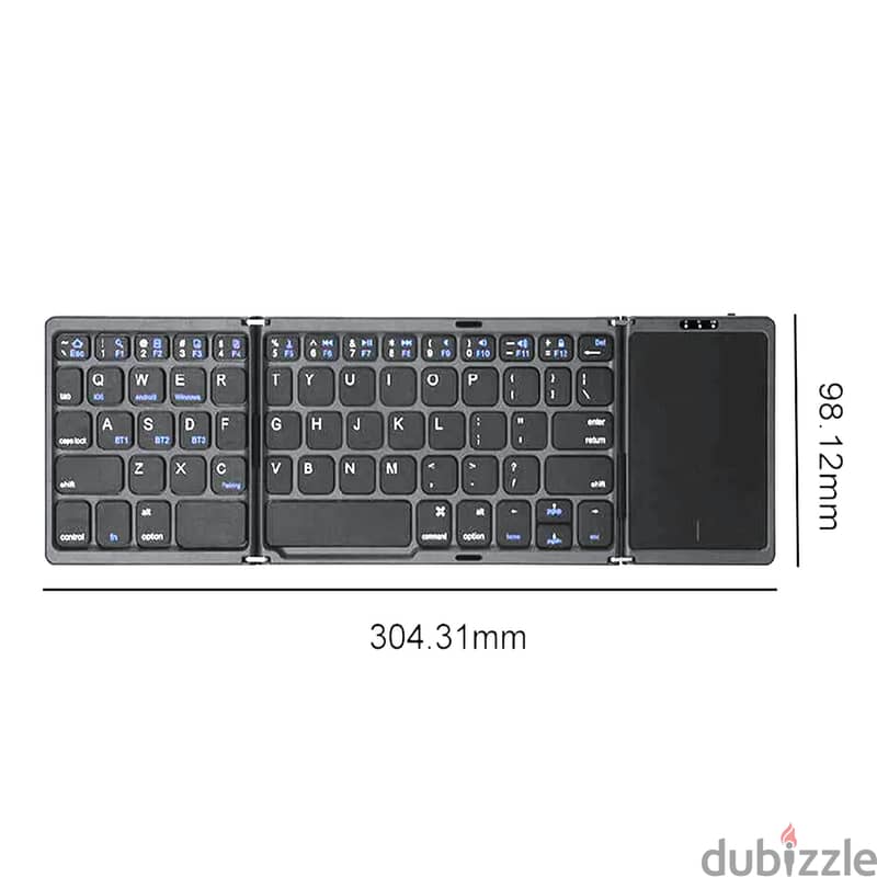 Portable Folding Bluetooth Keyboard 3