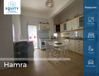 Furnished 105 SQM Apartment For Rent In Hamra شقة للإيجار #HG149123